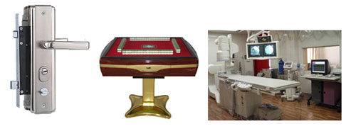 各種自動販賣機器、自動門鎖、停車設備